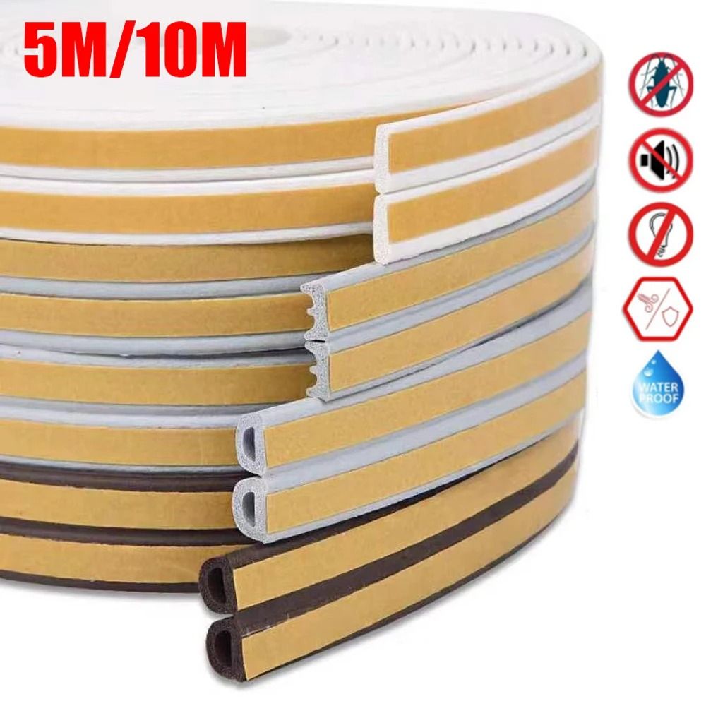 Self Adhesive Rubber Sealing Strip For Doors & Windows black i 10m