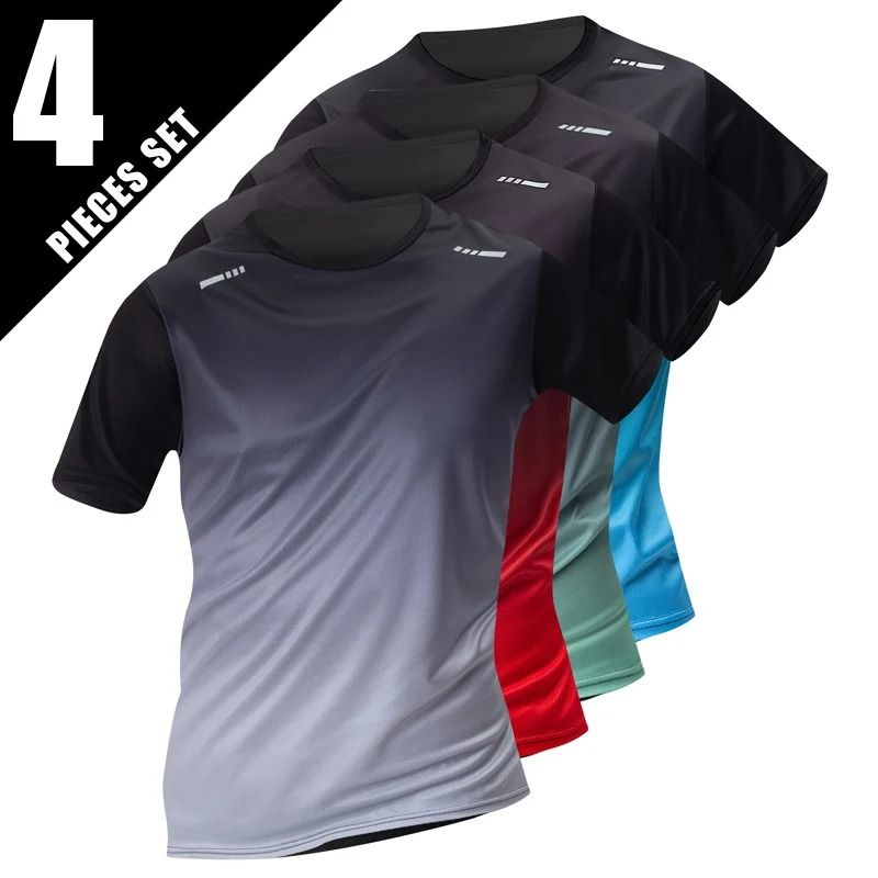 Quick Dry Gradient Sports T Shirt For Men g xl