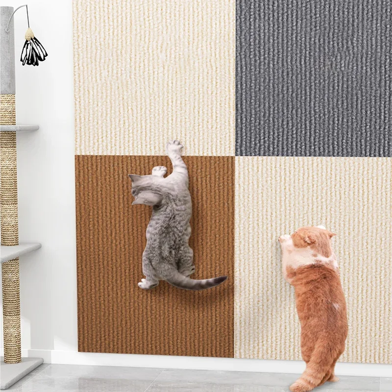 DIY Sofa Protection From Cats, Anti Scratch Self Adhesive Carpet Board, Trimmable Wall & Furniture Guard For Cat Paws light gray 15.7x78.7inch