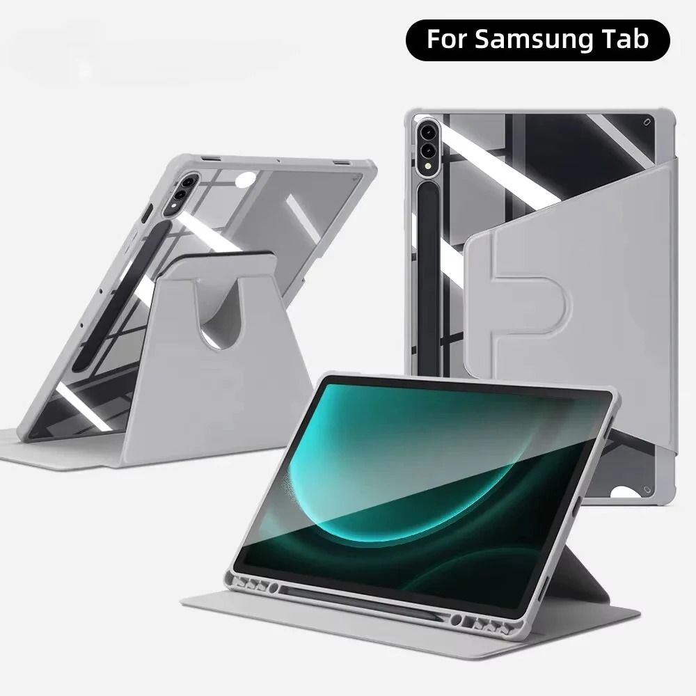 Samsung Galaxy Tablet Smart Cover Case With Auto Sleep Wake grey tab A9 8.7 Inch