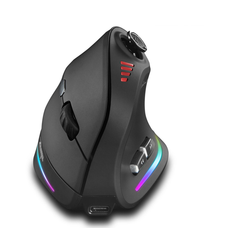 Wireless Vertical Gaming Mouse, RGB Backlit, Programmable Buttons, 24000DPI Control, Adjustable, Wired For Gamers Wireless Vertical Gaming Mouse, RGB Backlit, Programmable Buttons, 24000DPI Control, Adjustable, Wired For Gamers