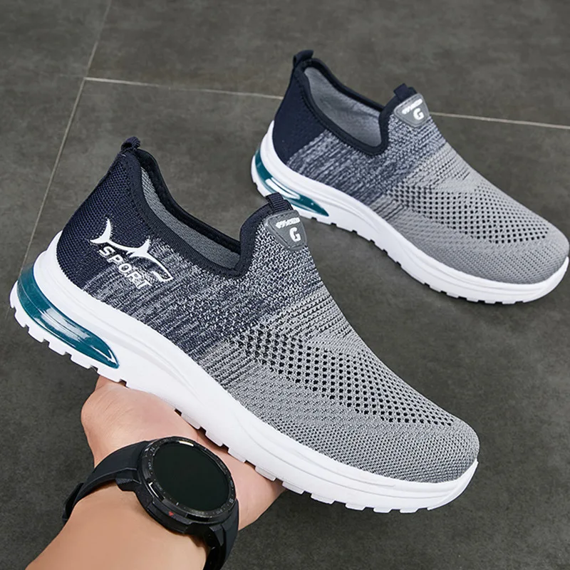 Mens Summer Shoes, Comfortable Lazy Shoes, Breathable Mesh Casual Sports Shoes Man, Cheap Shoes For Men, Clearance black 40