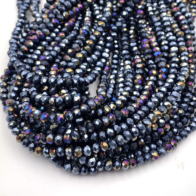 Crystal Beads Rondelle Loose Spacer Glass Faceted Beads For Jewelry Making, DIY Needlework, Bracelets & Jewelry 6 6mm