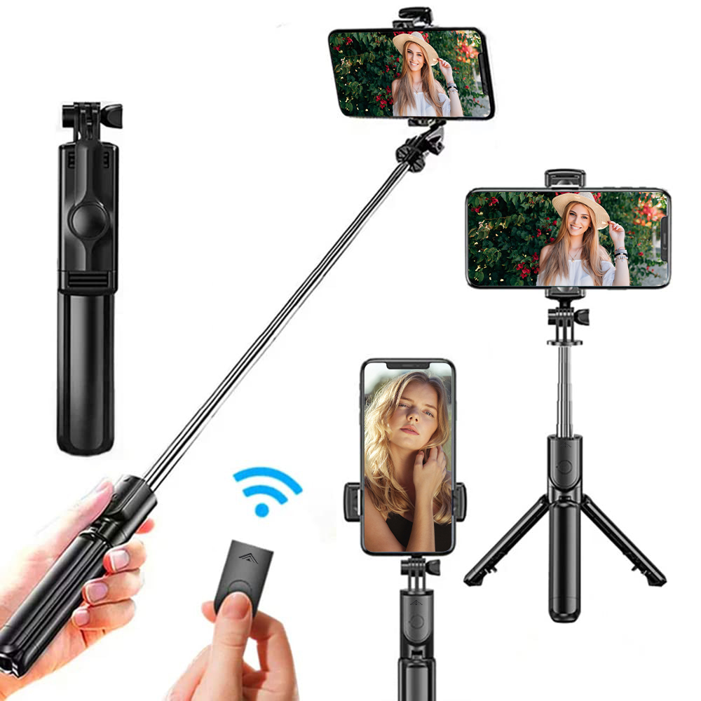 Bluetooth Remote Extendable Tripod, Wireless Selfie Stick Tripod Stand, Mobile Phone Tripod For Smartphone Bluetooth Remote Extendable Tripod, Wireless Selfie Stick Tripod Stand, Mobile Phone Tripod For Smartphone
