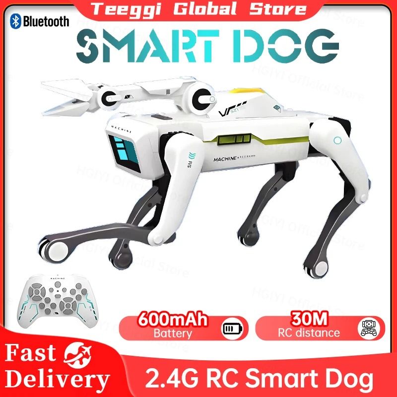 Teeggi Electric RC Intelligent Robot Dog Toy without Turret 1 Battery