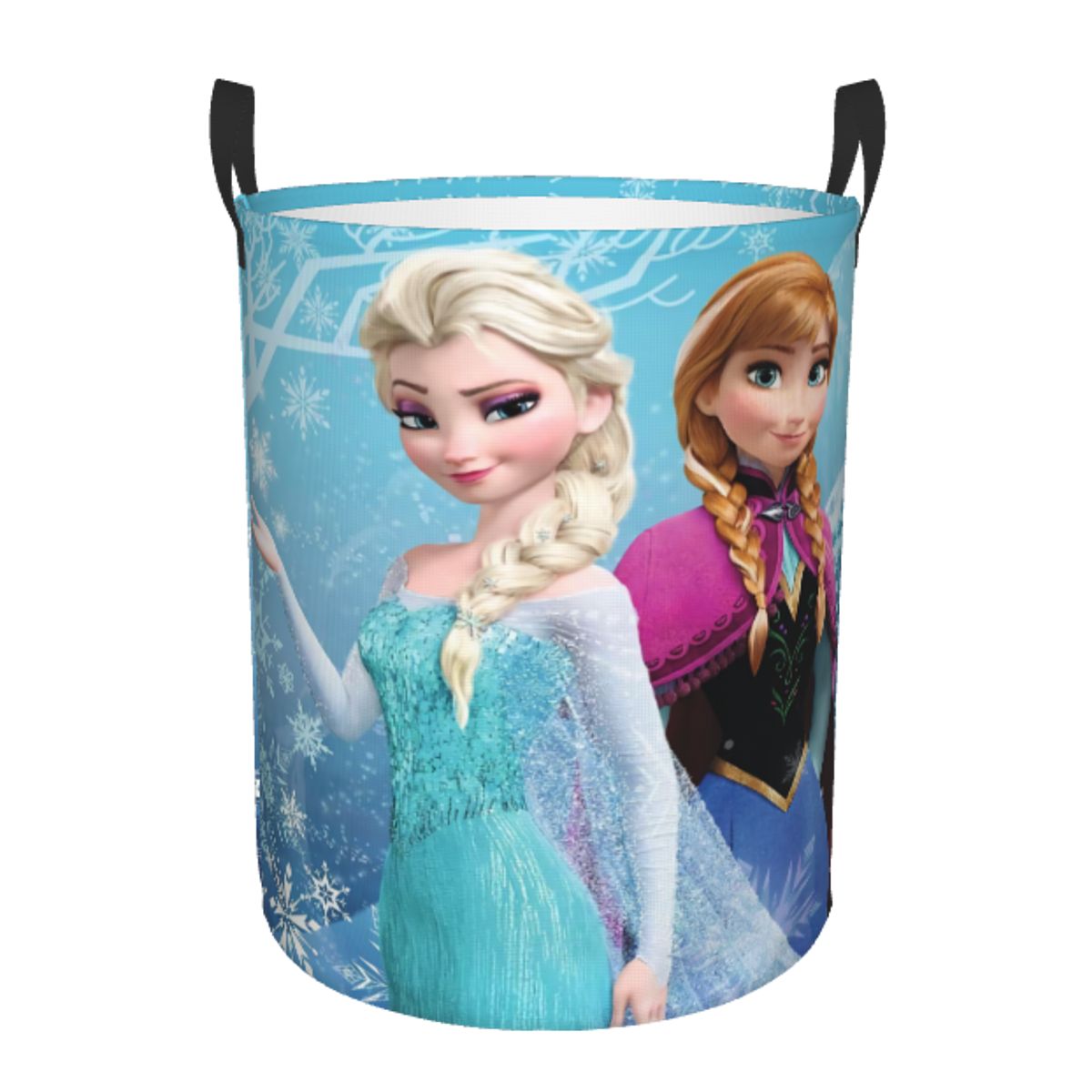 Frozen Princess Collapsible Laundry Basket, Custom Kids Clothes Hamper For Nursery Durable & Waterproof Toys Storage Bag 14 42x34 Cm