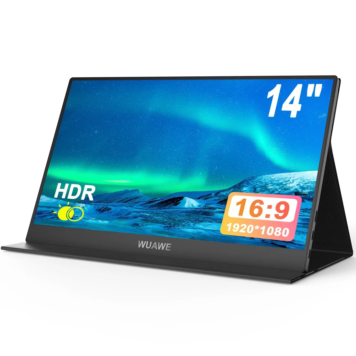 WUAWE 14 Inch Portable Monitor USB C HDMI Travel Display WUAWE 14 Inch Portable Monitor USB C HDMI Travel Display