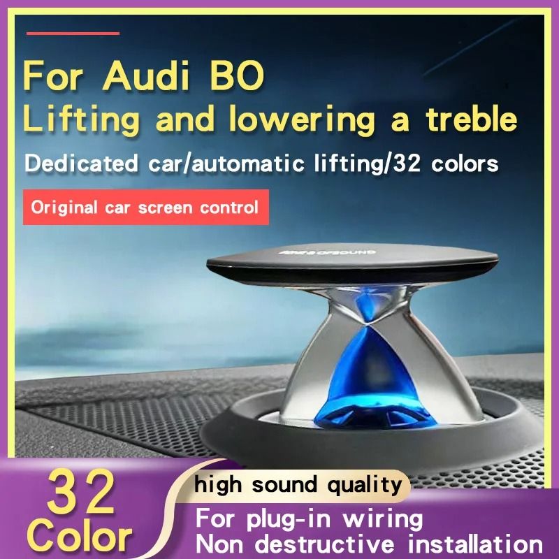 LED Lifting Tweeter Speaker With 32 Color Modes For Audi for A7 2012 2018 after Market Light