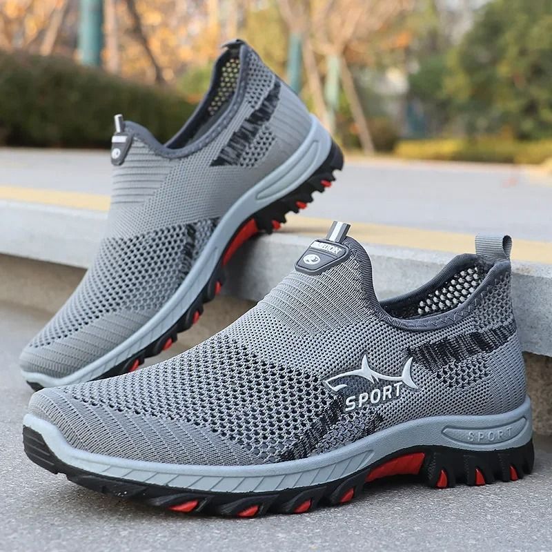 Mens Mesh Sneakers Lightweight Summer Casual Breathable Sports Shoes For Walking And Outdoor Comfort us 11 gray