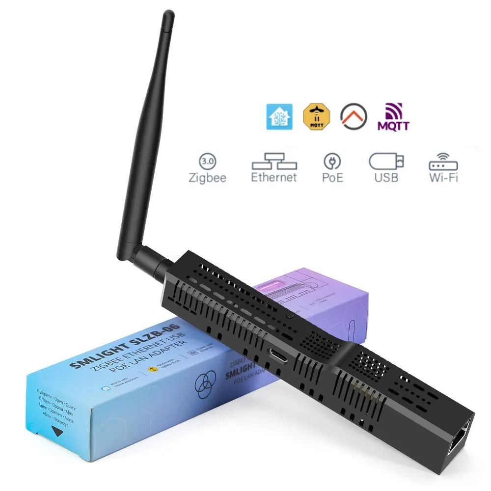 Zigbee 3.0 Ethernet USB WiFi Gateway With PoE For Home Assistant And Smart Devices slzb 06mg24