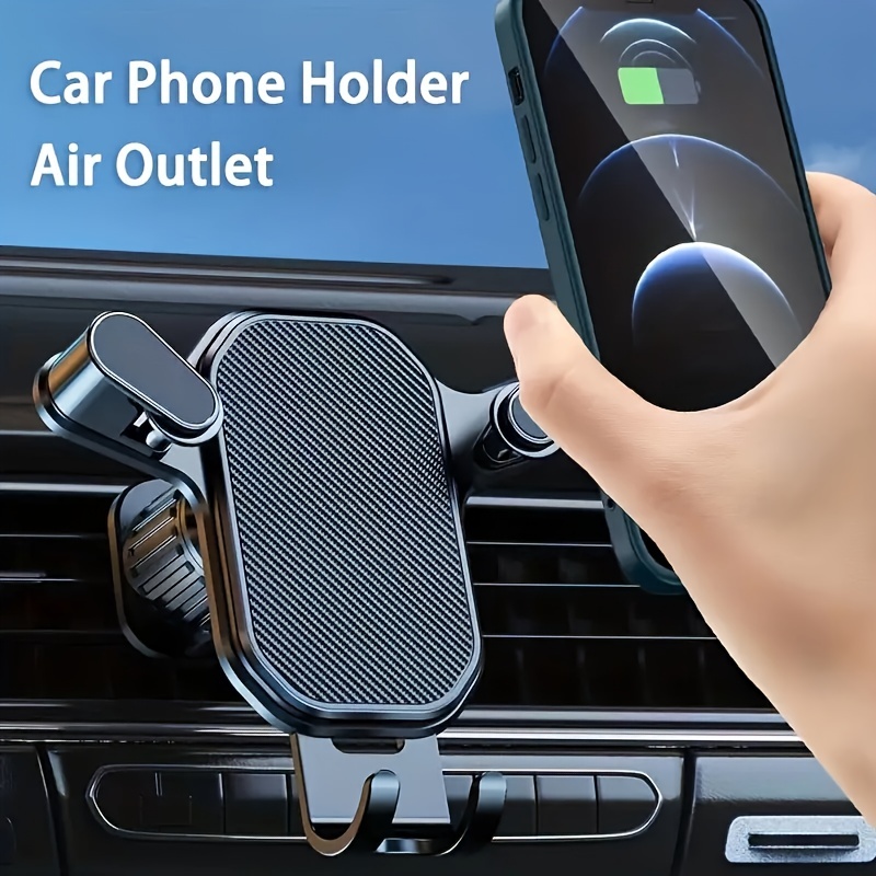 Air Vent Car Phone Holder, Mobile Cell Stand, Secure Clip Mount For Smartphone GPS Support, Fits Phones Air Vent Car Phone Holder, Mobile Cell Stand, Secure Clip Mount For Smartphone GPS Support, Fits Phones