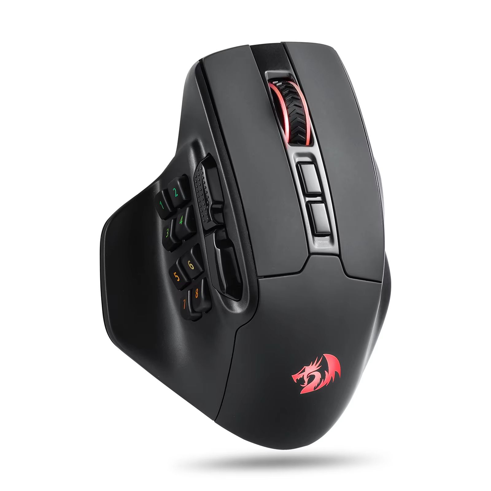 Redragon M811 PRO Wireless MMO Gaming Mouse 15 Programmable Buttons With RGB Backlight & Macro Keys white