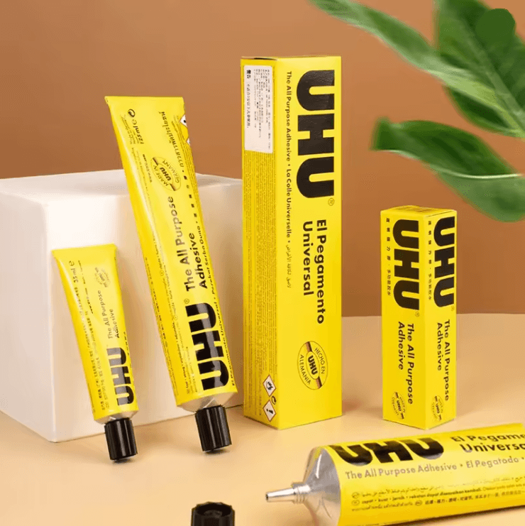 UHU All Purpose Transparent Extra Strong Adhesive Glue For DIY, Fabric, And Leather 125ml