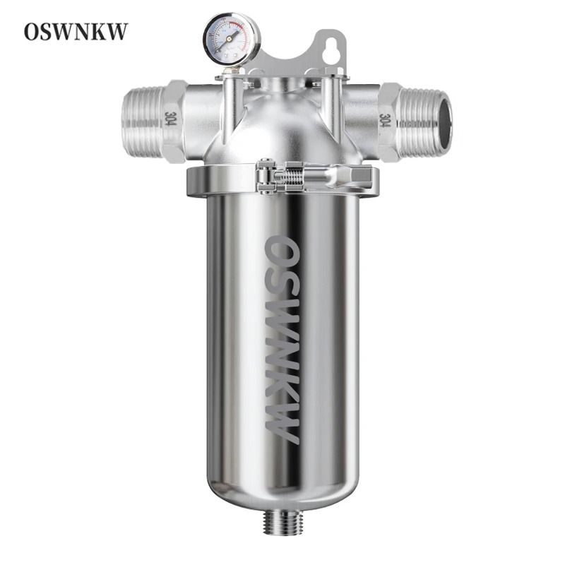 Whole House 40 Micron Sediment Water Filter With 316 Stainless Steel Mesh 10 In Dn25