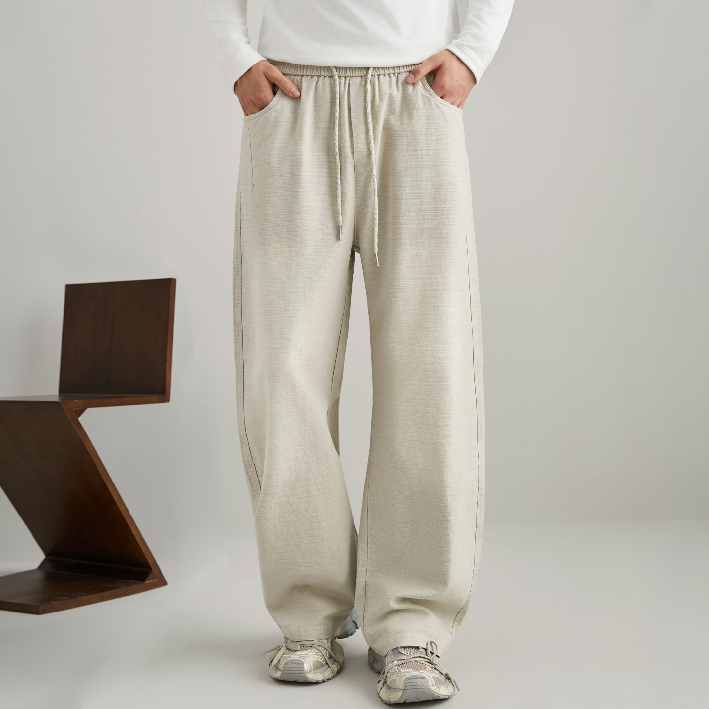 Men Streetwear Fashion Loose Casual Sport Pants, Vintage Washed Cotton Cargo Pant, Cityboy Trousers Joggers Sweatpants xl black