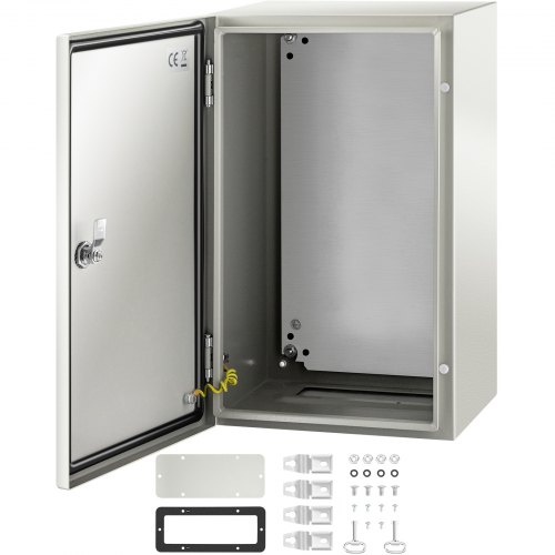 Industrial Steel Electrical Box (20x12x10 Inches), 4X Rated, IP66 Waterproof Enclosure With Removable Backplate Industrial Steel Electrical Box (20x12x10 Inches), 4X Rated, IP66 Waterproof Enclosure With Removable Backplate