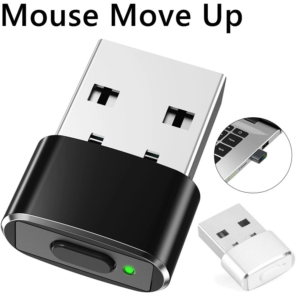 USB Mouse Jiggler Automatic Computer Mover white