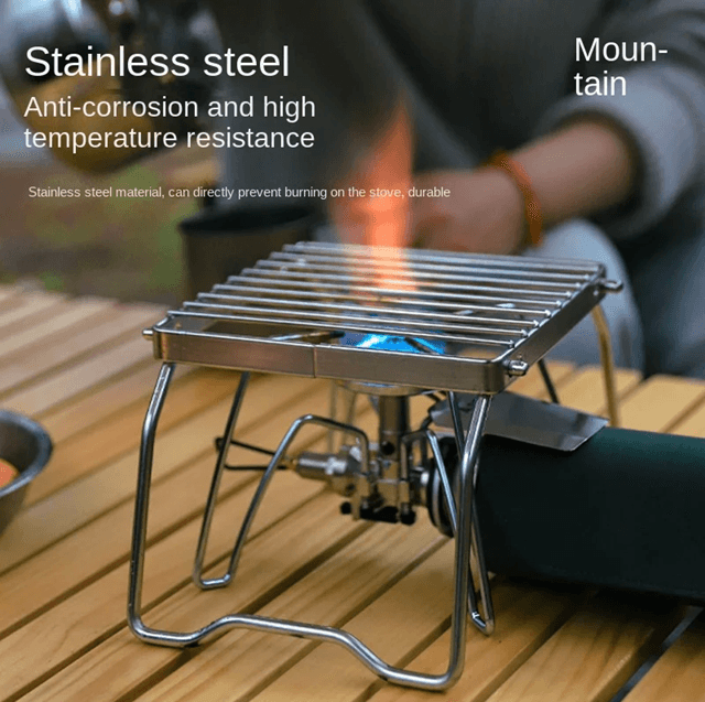 CampGrip Stainless Folding Stove & Grill Rack CampGrip Stainless Folding Stove & Grill Rack
