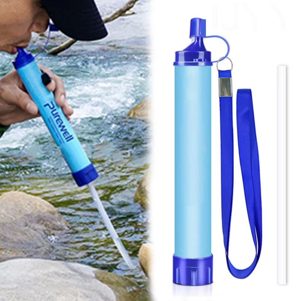 Portable Water Filter Straw Mini Outdoor Survival Water Purifier For Camping, Hiking & Emergency Use c