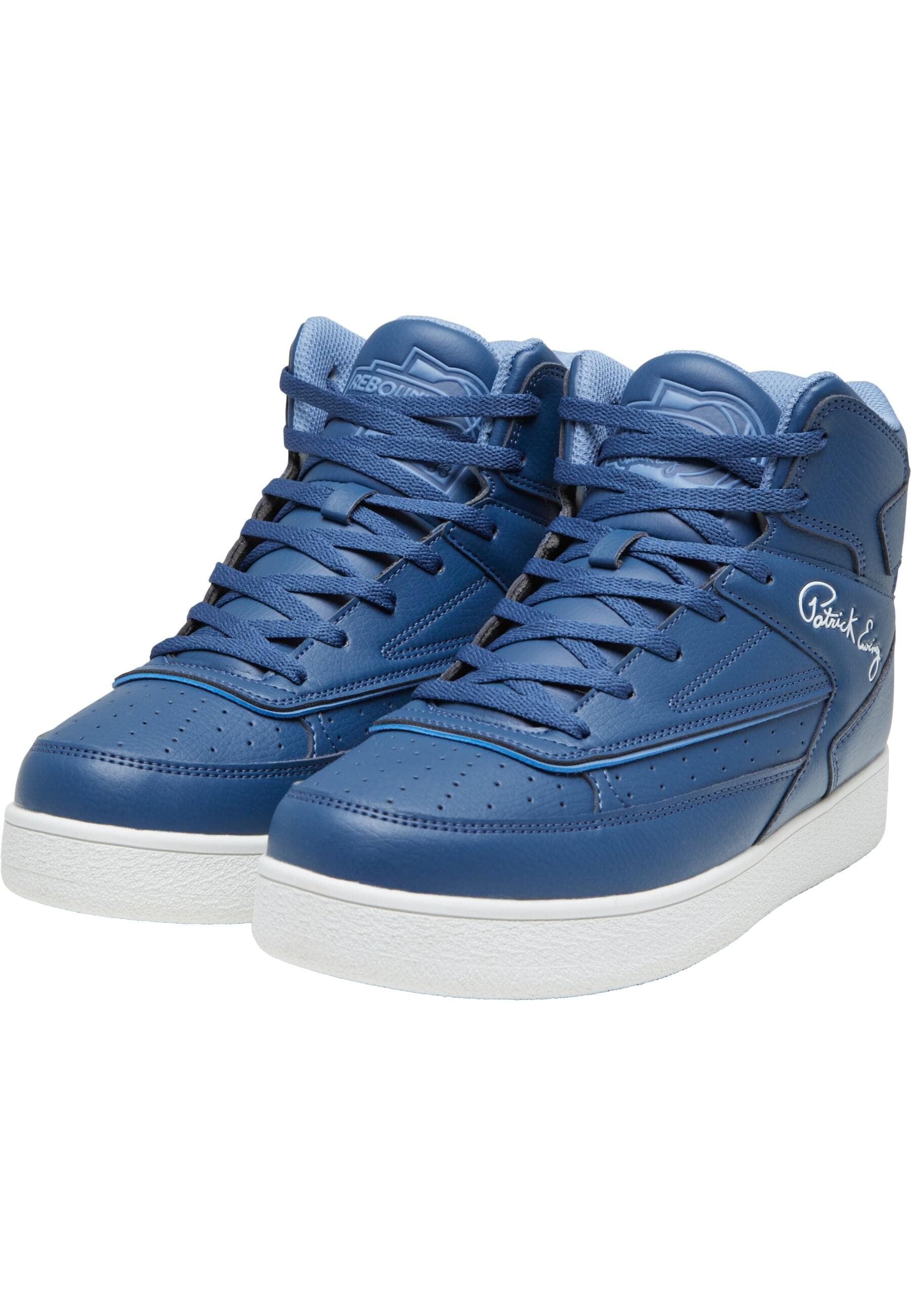 Trainingsschuh EWING "Ewing Rebound by EWING 33 HI Non Strap", Herren, Gr. 10.5, navy, weiß, Leder, Schuhe