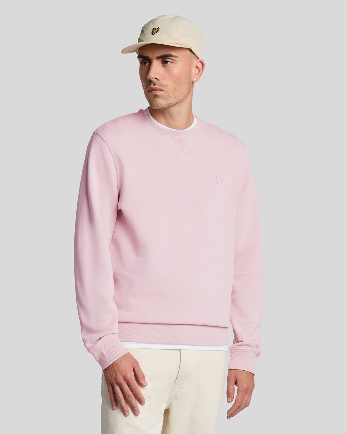 Lyle & Scott Klassisches Rundhals-Sweatshirt - Pinkes Salz Image