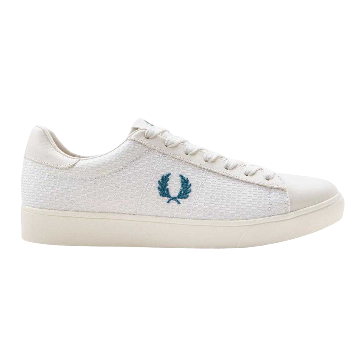 Fred Perry - "Laurel Wreath" Logo Sneaker für Herren, Leder (Weiß)