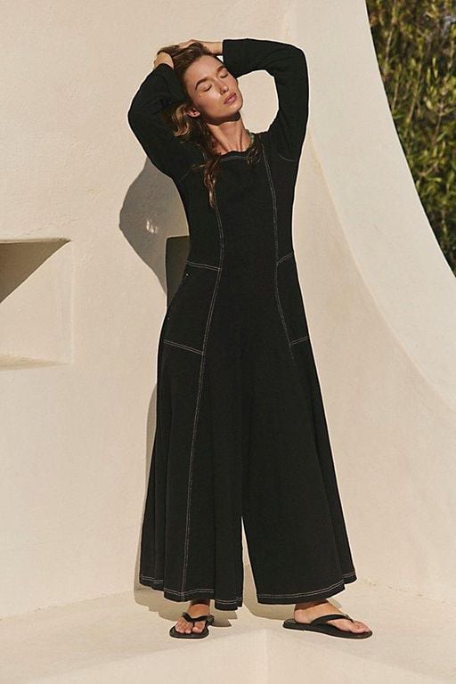 Strada Jumpsuit - Black - Free People Jumpsuits