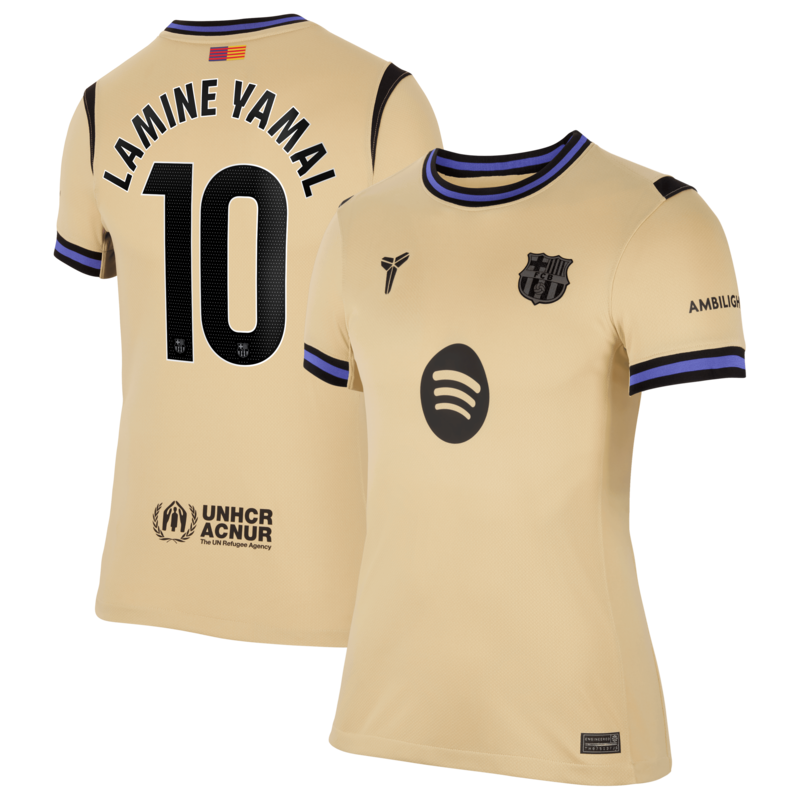 Barcelona Nike Stadium Auswärtstrikot 2025-26 - Damen mit Aufdruck Lamine Yamal 10 Image