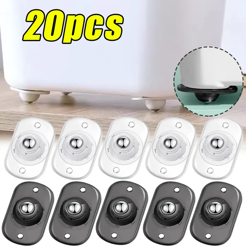 Self Adhesive Caster Wheels Appliance Rollers Appliance Sliders for Kitchen 360° Swivel Universal Wheel Mini Small Kitchen