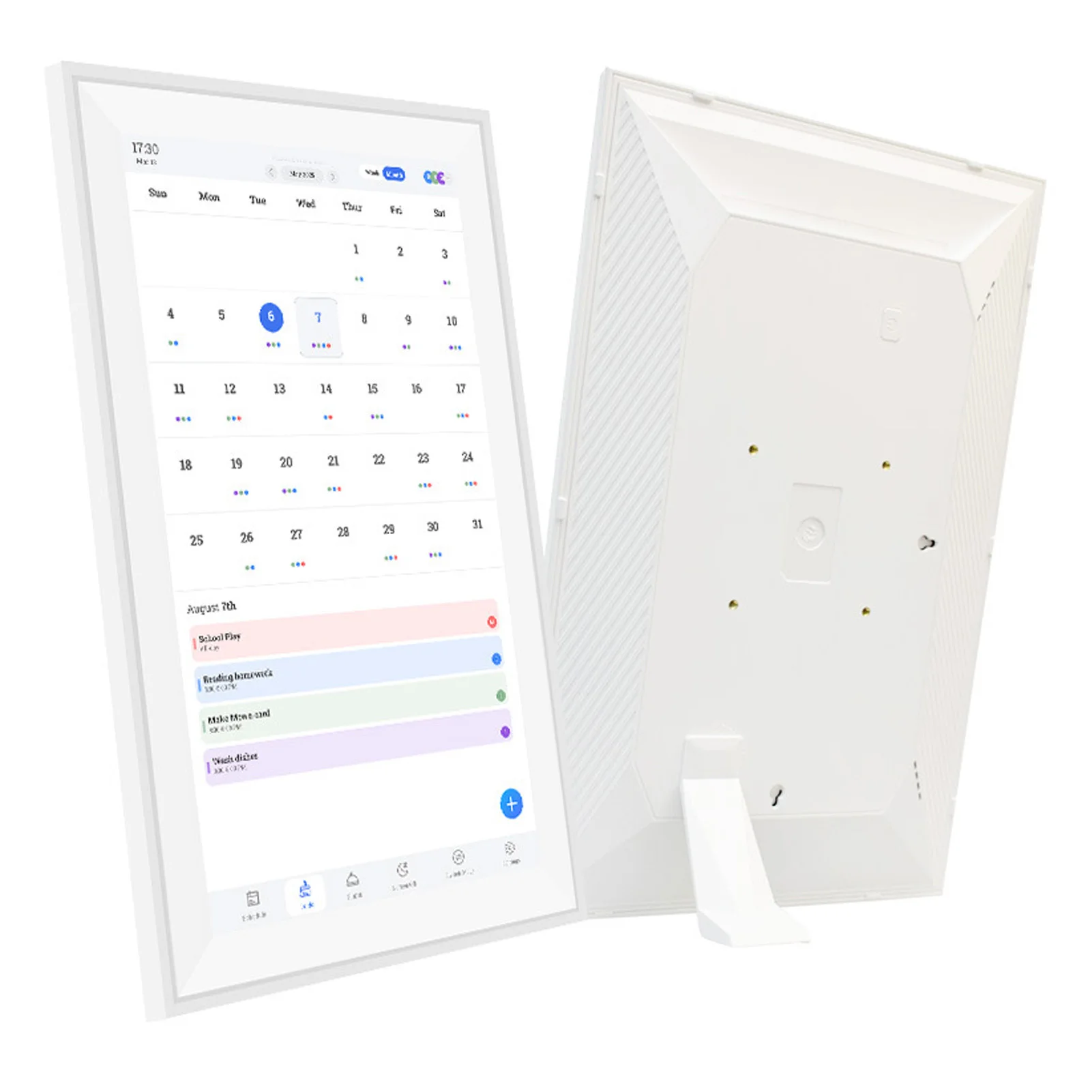 【Neu】 15,6-Zoll-Digitalkalender, Aufgabentabelle, 1080P FHD, interaktiver Touchscreen, Wand- und Schreibtischmontage, elektronischer intelligenter Familienplaner Image