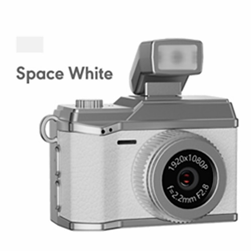 portachiavi con fotocamera digitale compatta con schermo da 0,96 ips tracolla per collana flash obiettivo macro ricaricabile tramite usb video 1080p autofocus ibrido 20mp uscita altoparlante ideale