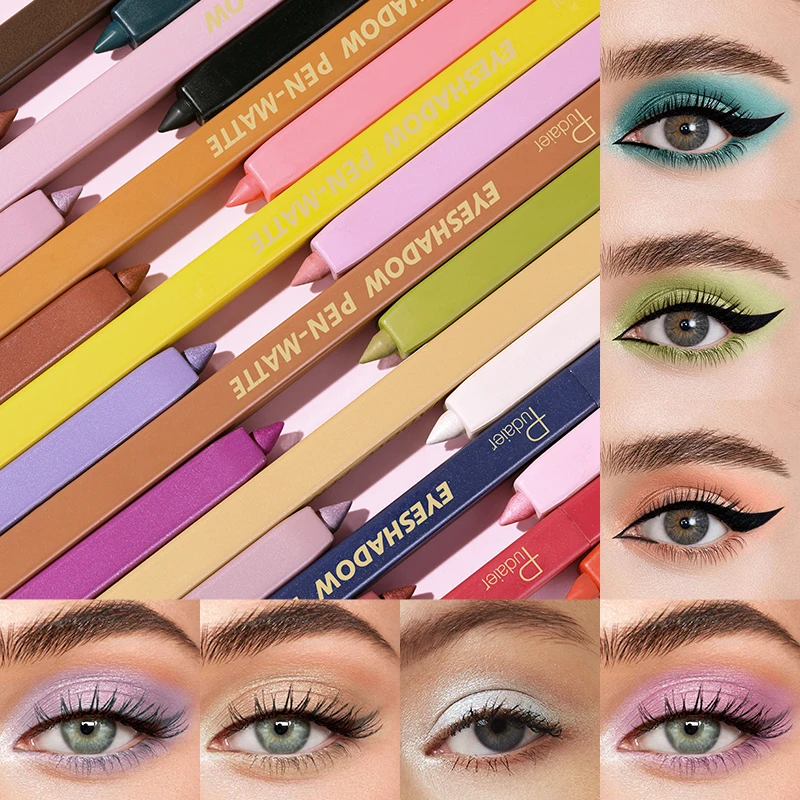24-Farben-Lidschattenstift, mattierter Lidschattenstift, Perlglanz-Eyeliner-Gelstift Image