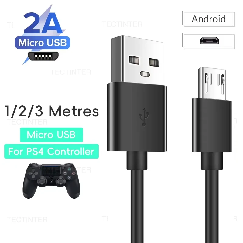 2A Schnelle Lade Micro USB Kabel Für Handy Samsung Datenkabel Für Xbox One/PS4 Controller Zubehör Power kabel Image