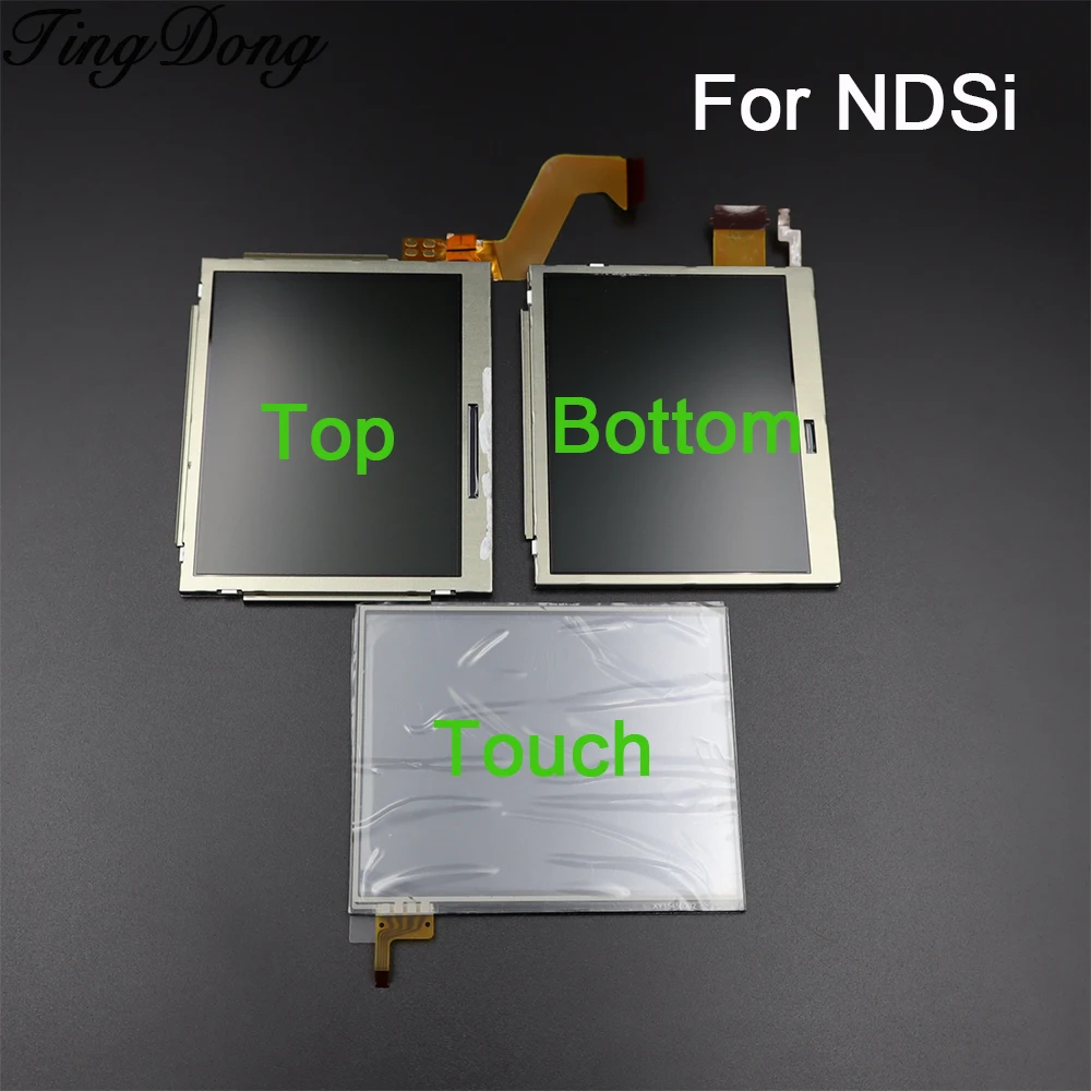 Replacement Top Bottom / Upper Lower LCD Display Screen For NDSi NDSi XL LL Console Touch Screen Digitizer Panel Repair Parts
