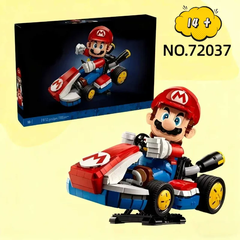 AUF LAGER 1972 stücke Beliebte Spiele Super Standard Kart 72037 Bausteine Modell Ziegel Spielzeug Für Kinder Weihnachten Geburtstag Geschenke Image
