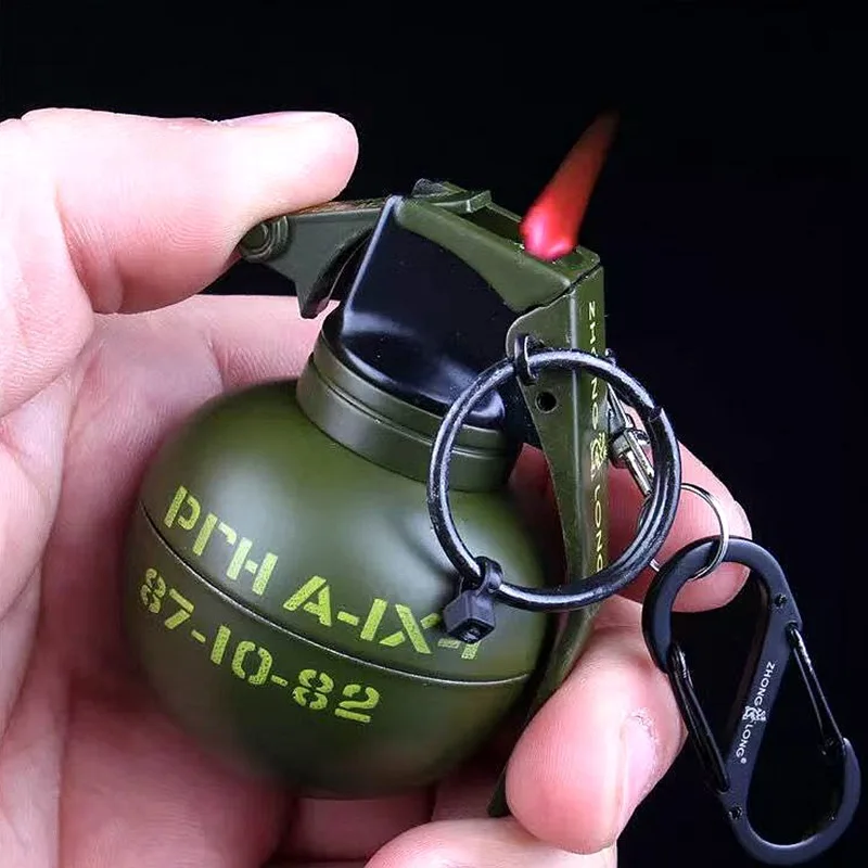 Granate Modell Zigarre Zünder Kreatives Metall Winddichtes Feuerzeug Neuartige Zigarettenanzünder & Raucherzubehör Direktverkauf ab Werk Image