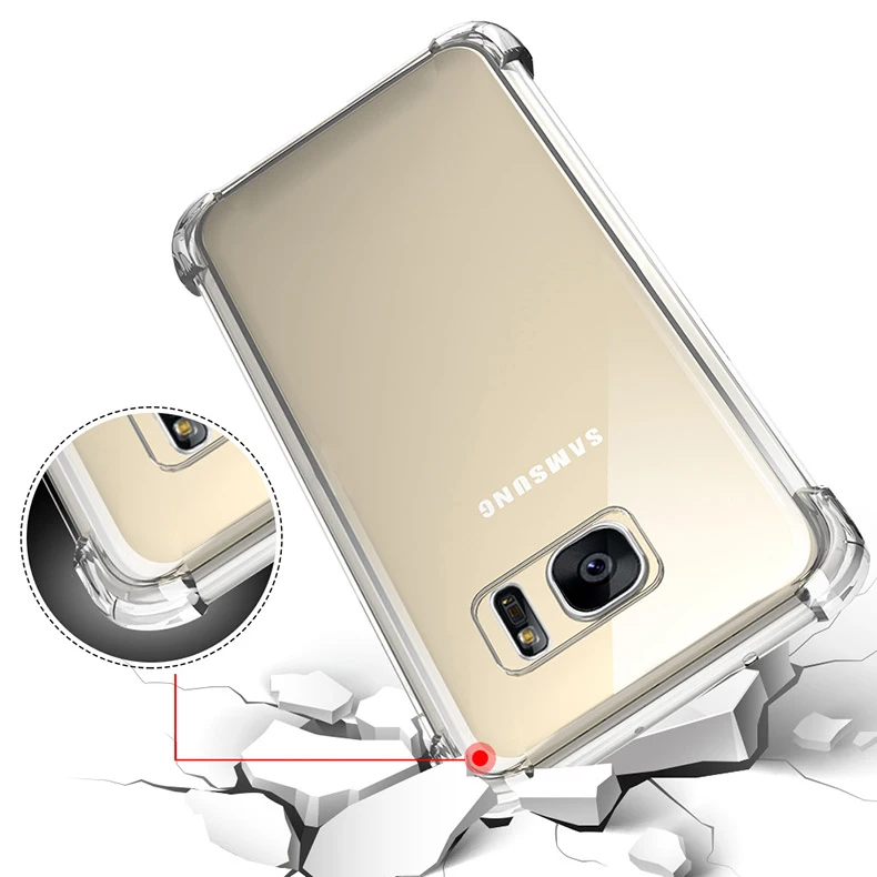 Stoßfeste Rüstung Silikonhülle für Samsung Galaxy J4 J6 A6 A8 2018 S8 S9 Plus A3 A5 A7 J3 J5 J7 2016 2017 S7 Edge Case Note 8 9 Image