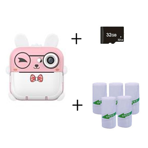 Nuovo prodotto 2025 Q5 Polaroid per bambini, macchina fotografica digitale a cartoni animati, carina mini macchina fotografica HD per bambini, fotografia e stampa, mini macchina fotografica, regalo di