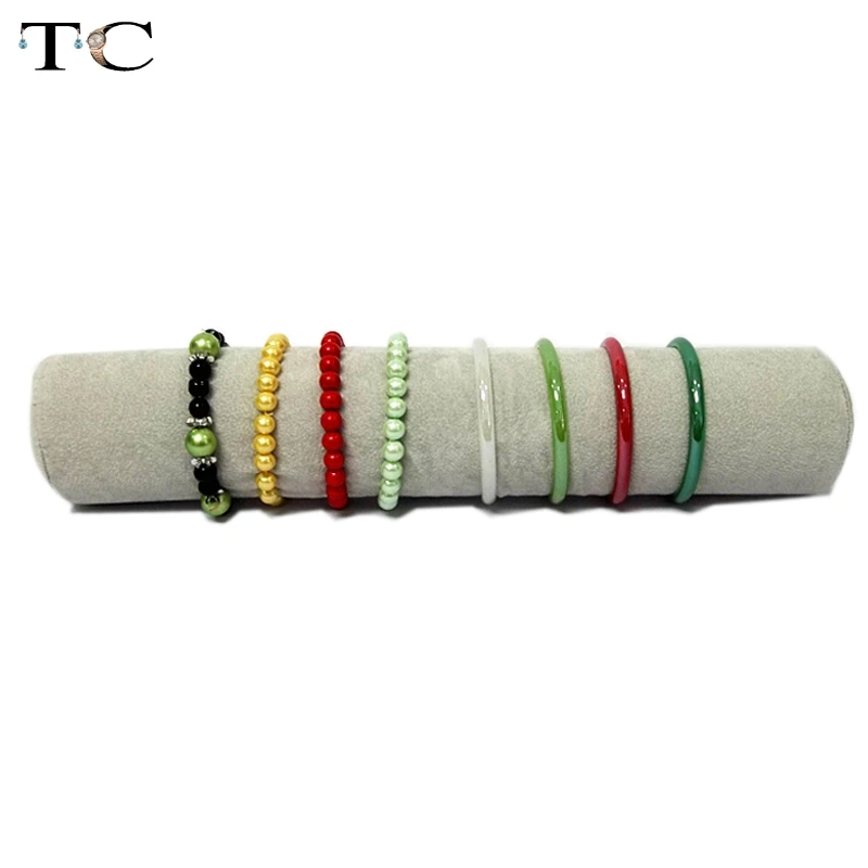 3 Color 32cm Jewelry Roll Bag Jewelry Organizer Bracelets Display Watch Holder Jewellery Storage Tube Wholesale