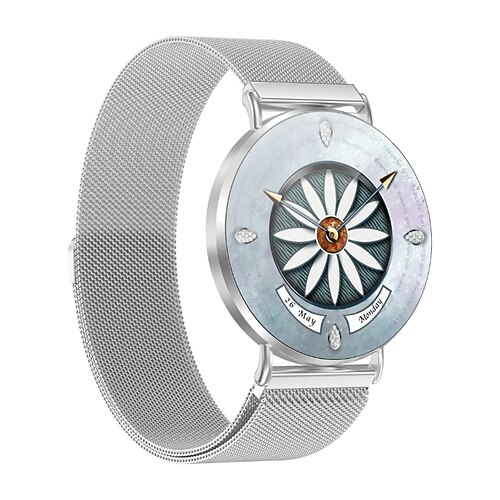 il nuovo schermo AMOLED da 1,32 pollici HD supporta le funzioni di chiamata e risposta wireless è dotato di un assistente vocale è dotato di un fitness tracker impermeabile è compatibile con Android e