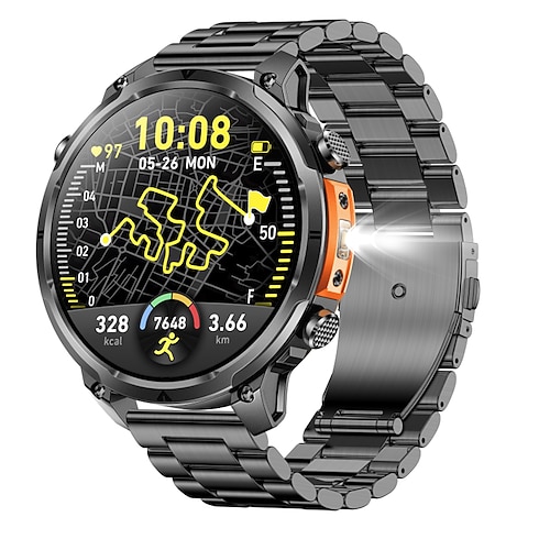 Nuovo smartwatch GPS da uomo del 2025 con schermo HD da 1,7 pollici, chiamata militare, impermeabile IP68, 100 modalità sportive, orologio intelligente con batteria di grandi dimensioni da 720 mAh