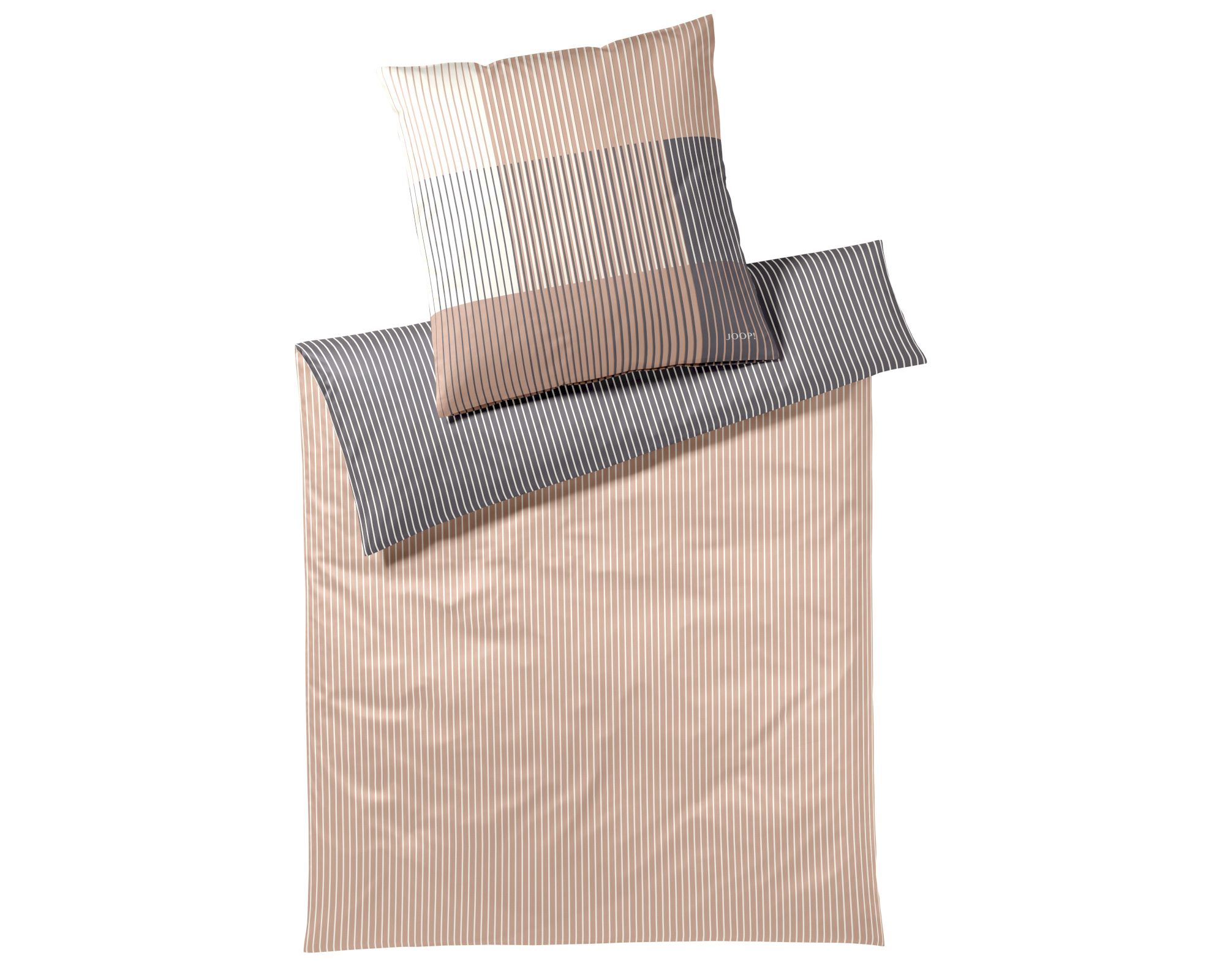 JOOP! »Divided« Caramel 4113-08 Bettwäsche / 240x220 cm / 2x 80x80 cm Image