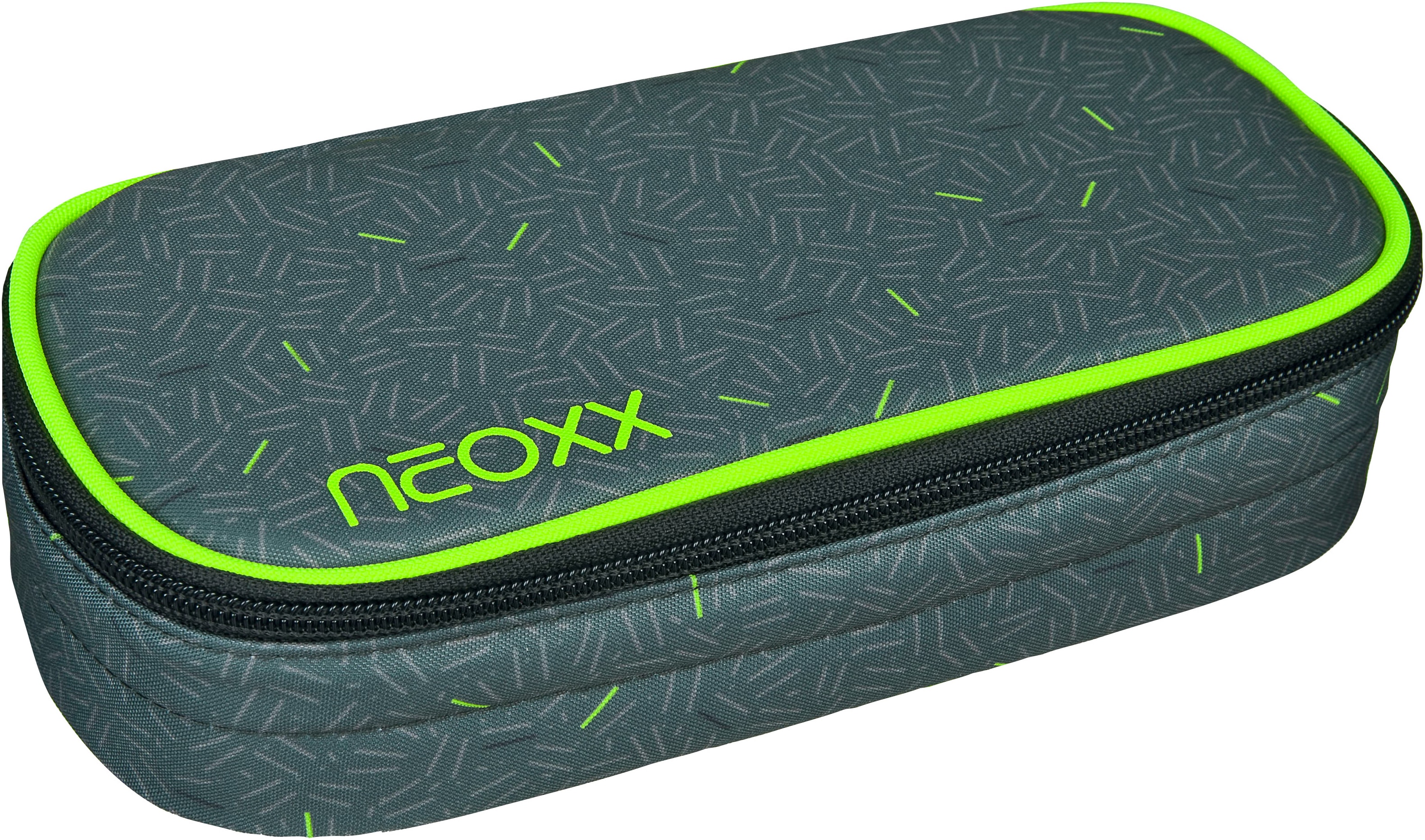 Schreibgeräteetui NEOXX "Schlamperbox, Jump, Pixel my mind", Kinder, bunt (boom), Polyester, Schreibgeräteetuis, teilweise aus recyceltem Material