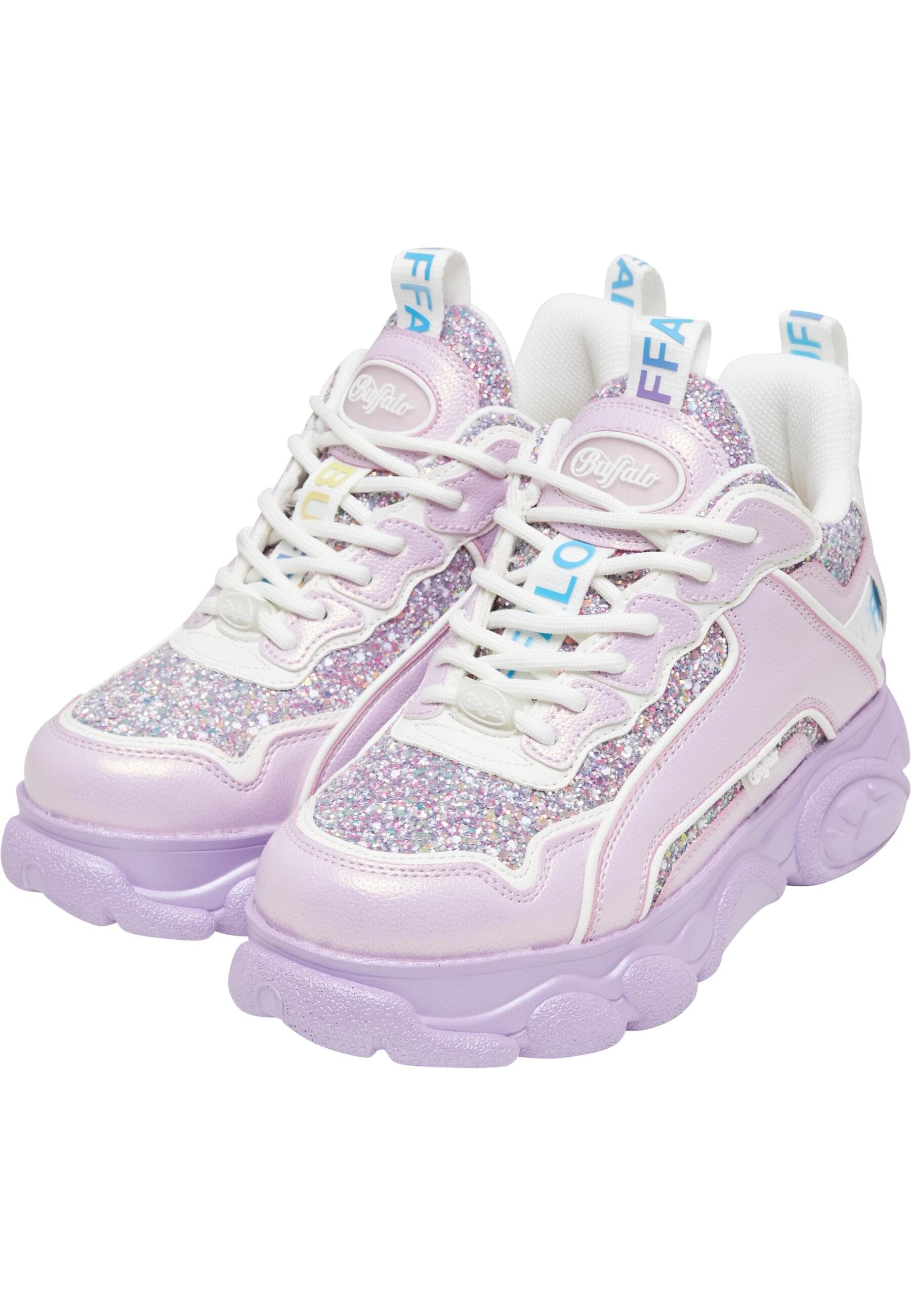 Trainingsschuh BUFFALO "Buffalo CLD CHAI", Damen, Gr. 37, pink, lila multi, Polyurethan, Schuhe