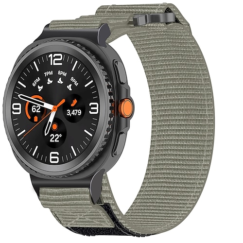 Uhrenarmband für Samsung Galaxy Uhr 8 40/44mm Watch 8 Classic 46 mm Nylon Ersatz Gurt Wasserdicht Verstellbar Atmungsaktiv Sportarmband Handgemachtes geflochtenes Seil Armband Image