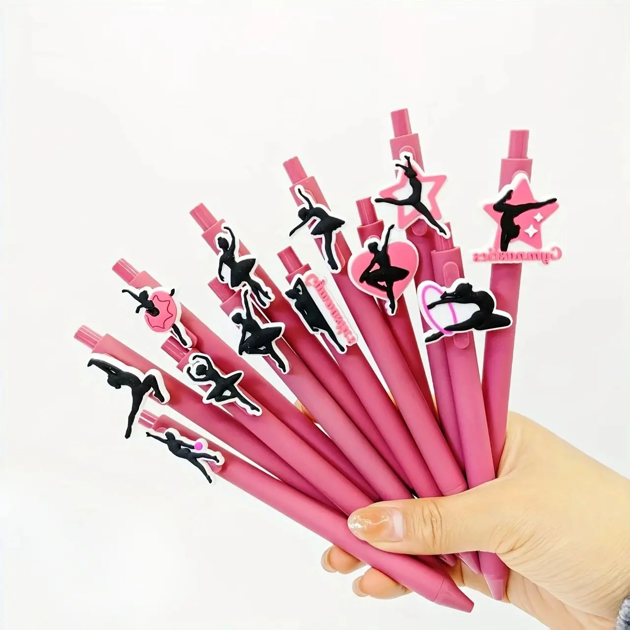 12PCS Ballet Series Patch Kugelschreiber Press Neutral Pen Geeignet für den Studentenbürogebrauch Image