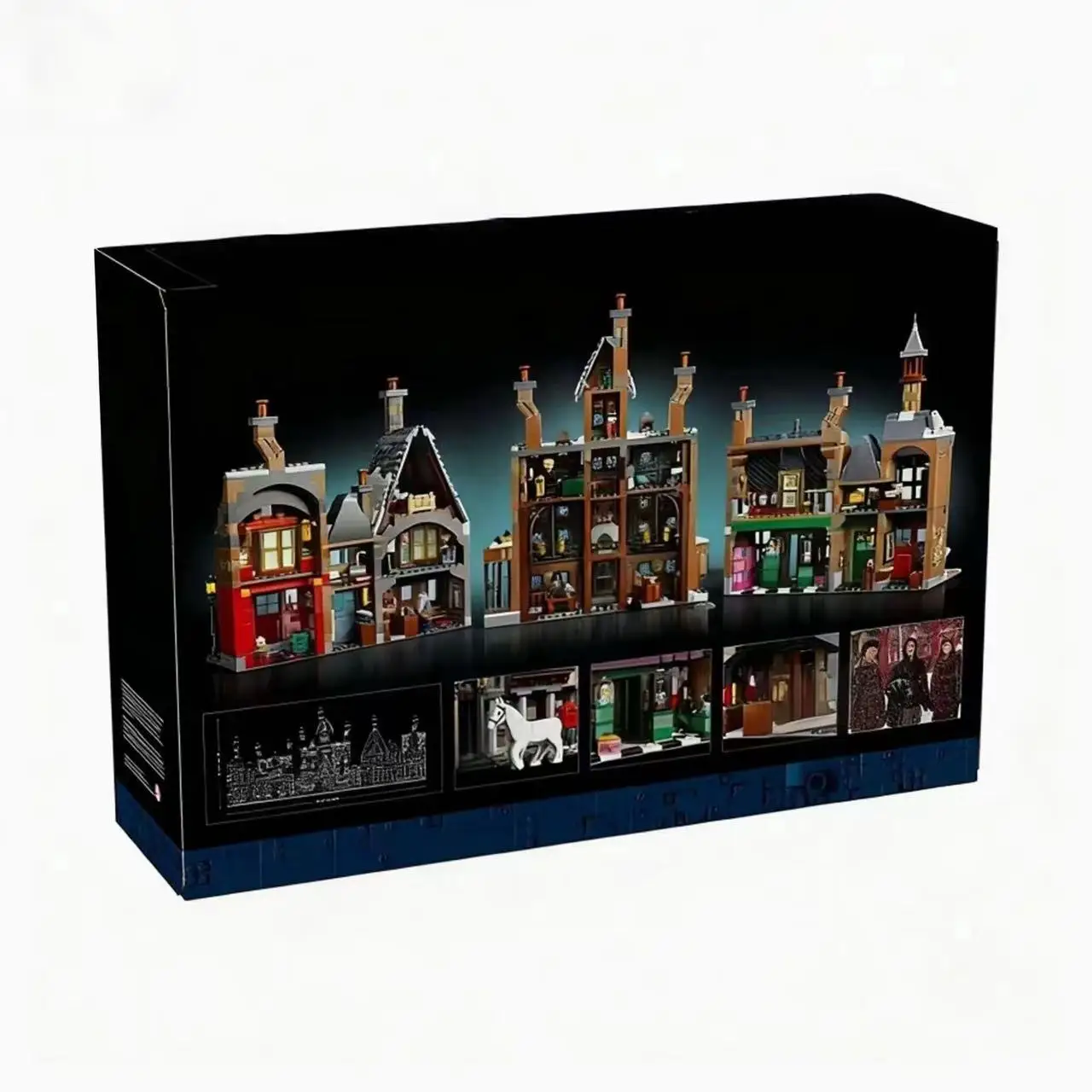 MOC Weihnachten Winter Dorf Modulare Bausteine Modell DIY Street View Zusammengesetzte Ziegel Kinder Spielzeug Geburtstag Geschenke Image