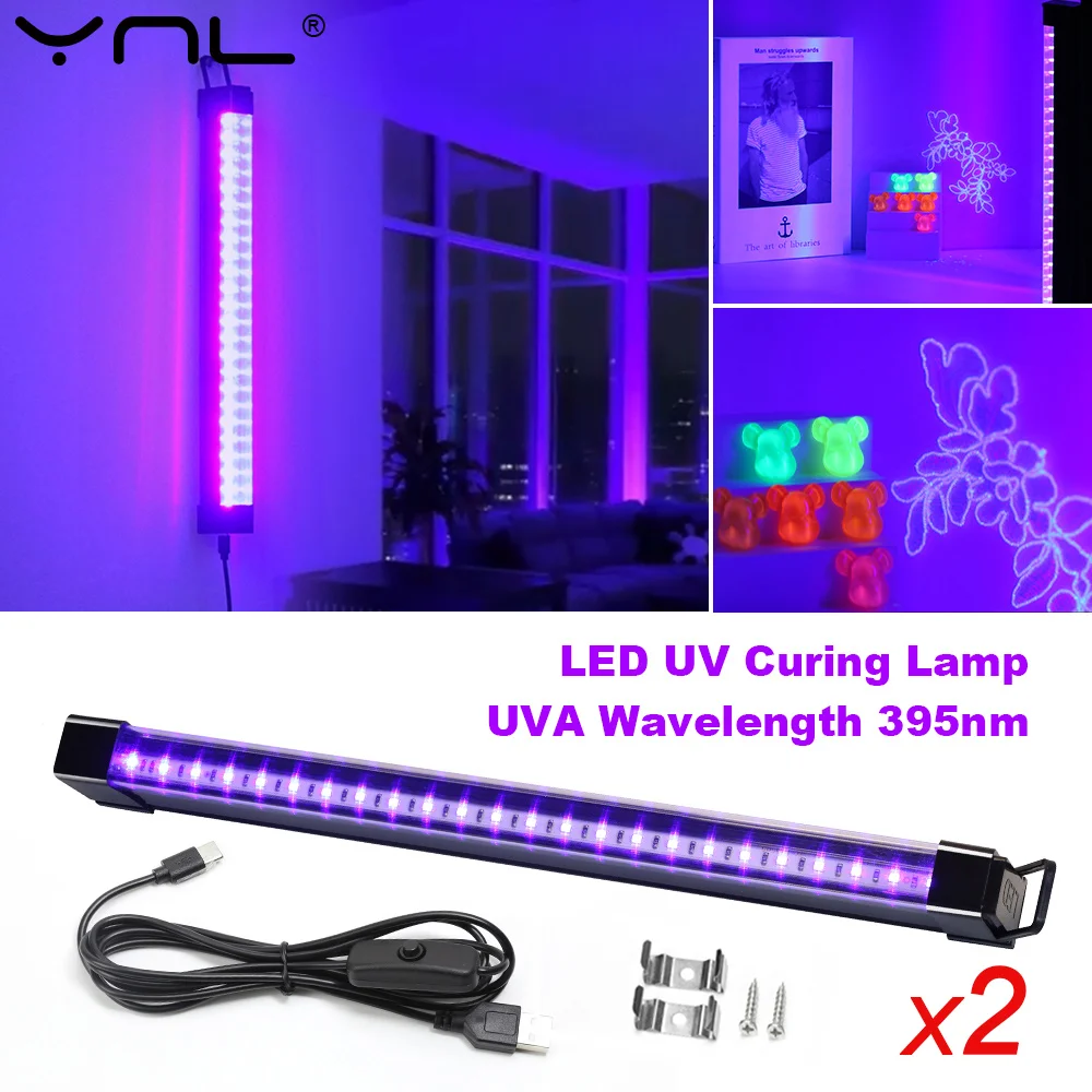 2 pièces/lot 5W USB lumière UV lumière noire T5 T8 UV barre de lumière noire pour fête fluorescente Disco scène lumière UV bande lumières pour armoire