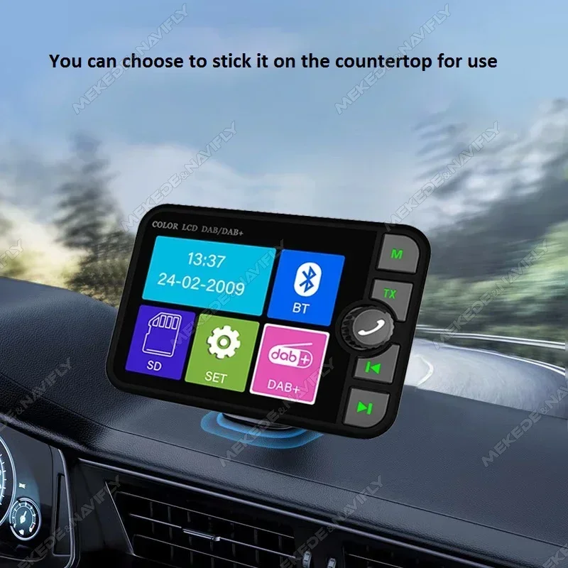 2,4 Zoll DAB Radio Empfänger LCD Farbbildschirm MP3 Musik Player FM Sender Empfänger DAB + Empfänger DAB Digital Signal Adapter Image
