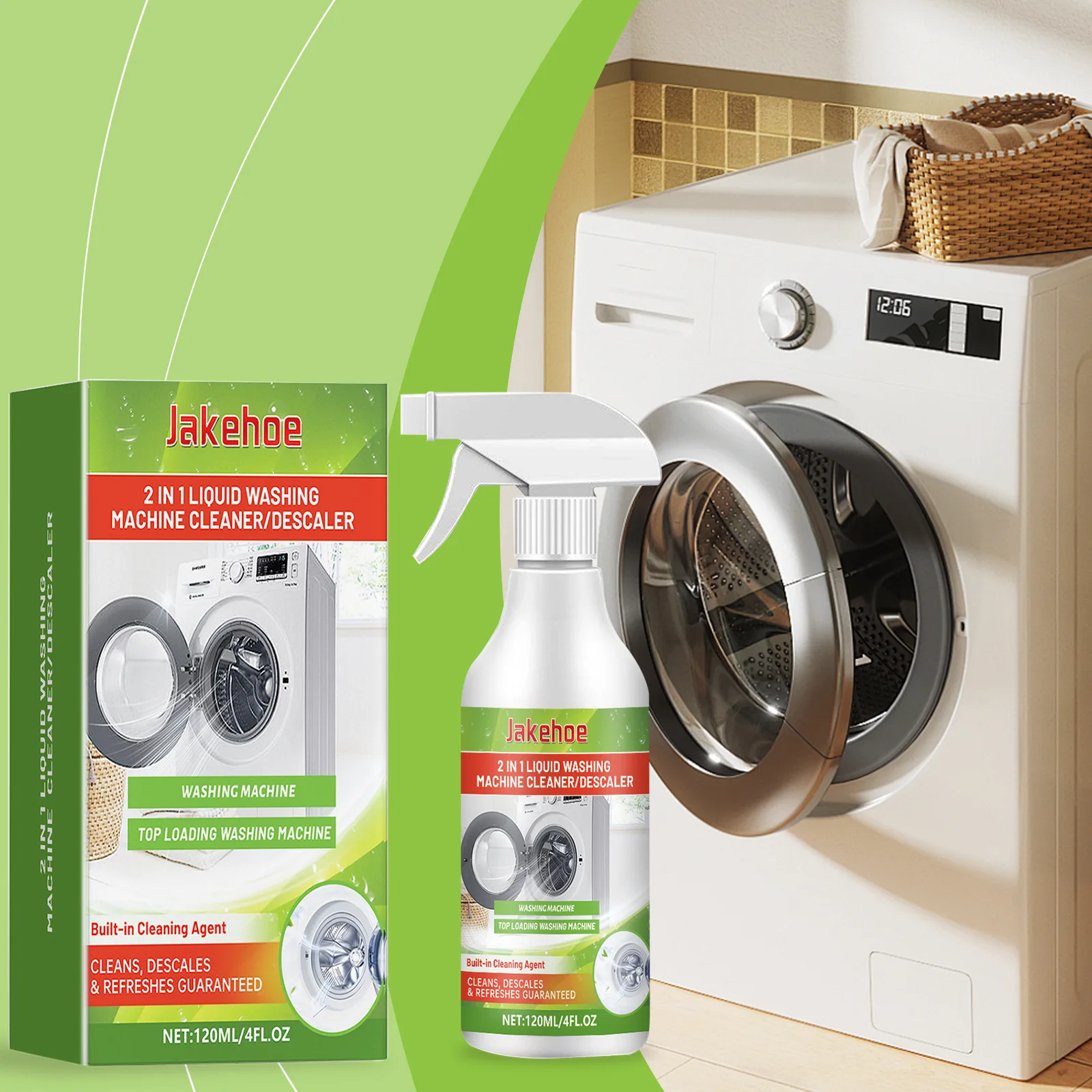 Washing Machine Cleaner Deep Cleaning Drum Drum Washing Machine Deodorant Stain Remove Dirt Eliminates Odors Household Cleaner